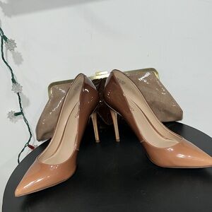 Aldo  ombré heels and Marciano ombré Clutch